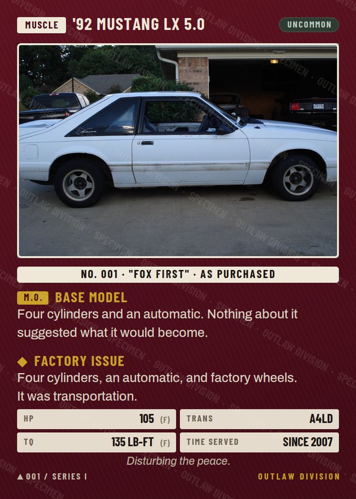 Fox phase 1 — as purchased