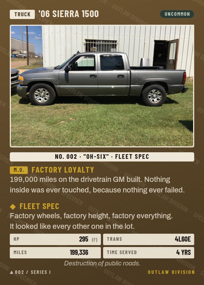 Oh-Six phase 1 — fleet spec